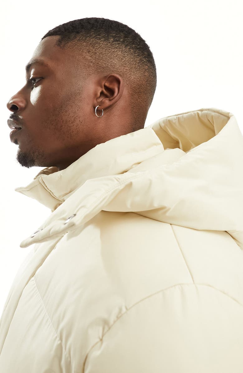 ASOS DESIGN Hooded Puffer Jacket, Alternate, color,