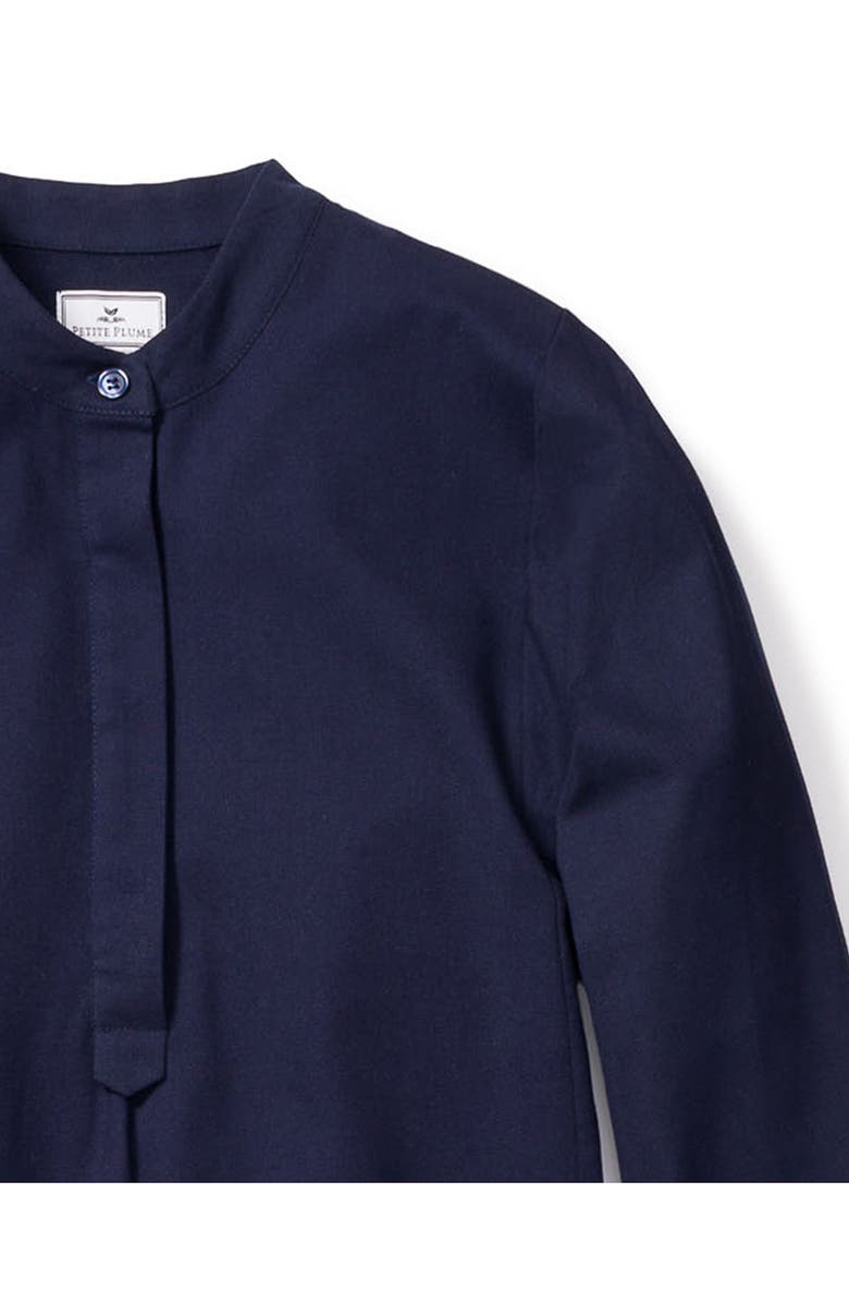 Petite Plume Grace Cotton Flannel Henley Nightgown, Alternate, color,