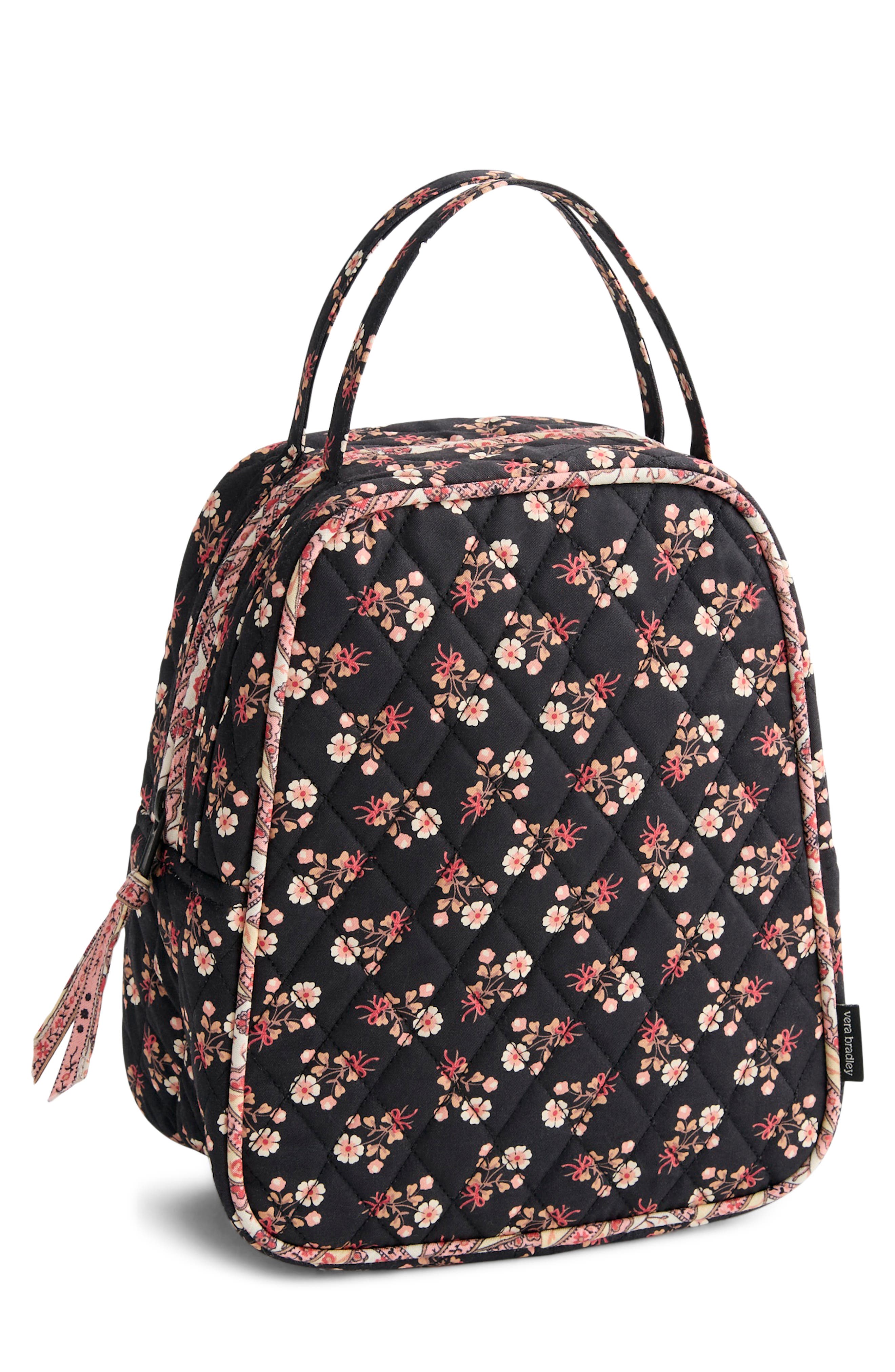 VERA BRADLEY Quilted Lunch Bag, Main, color, Melissa Ditsy