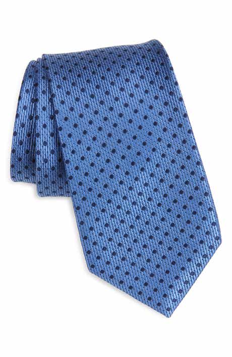Duchamp Polka Dot Silk Tie