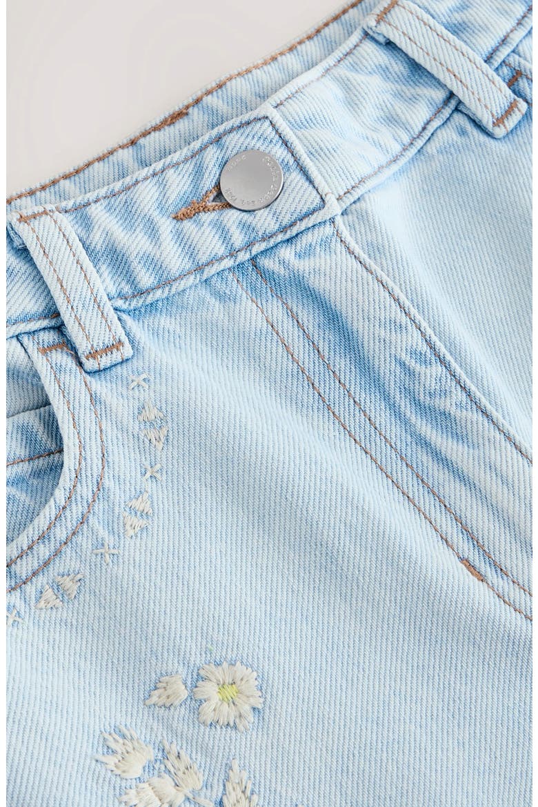 Kids' Floral Embroidered Jeans, Alternate, color, BLUE