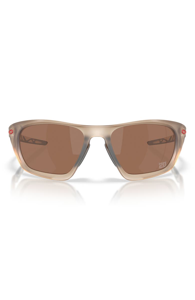Oakley Lateralis 60mm Rectangle Sunglasses, Main, color, Matte Sepia / Prizm Tungsten
