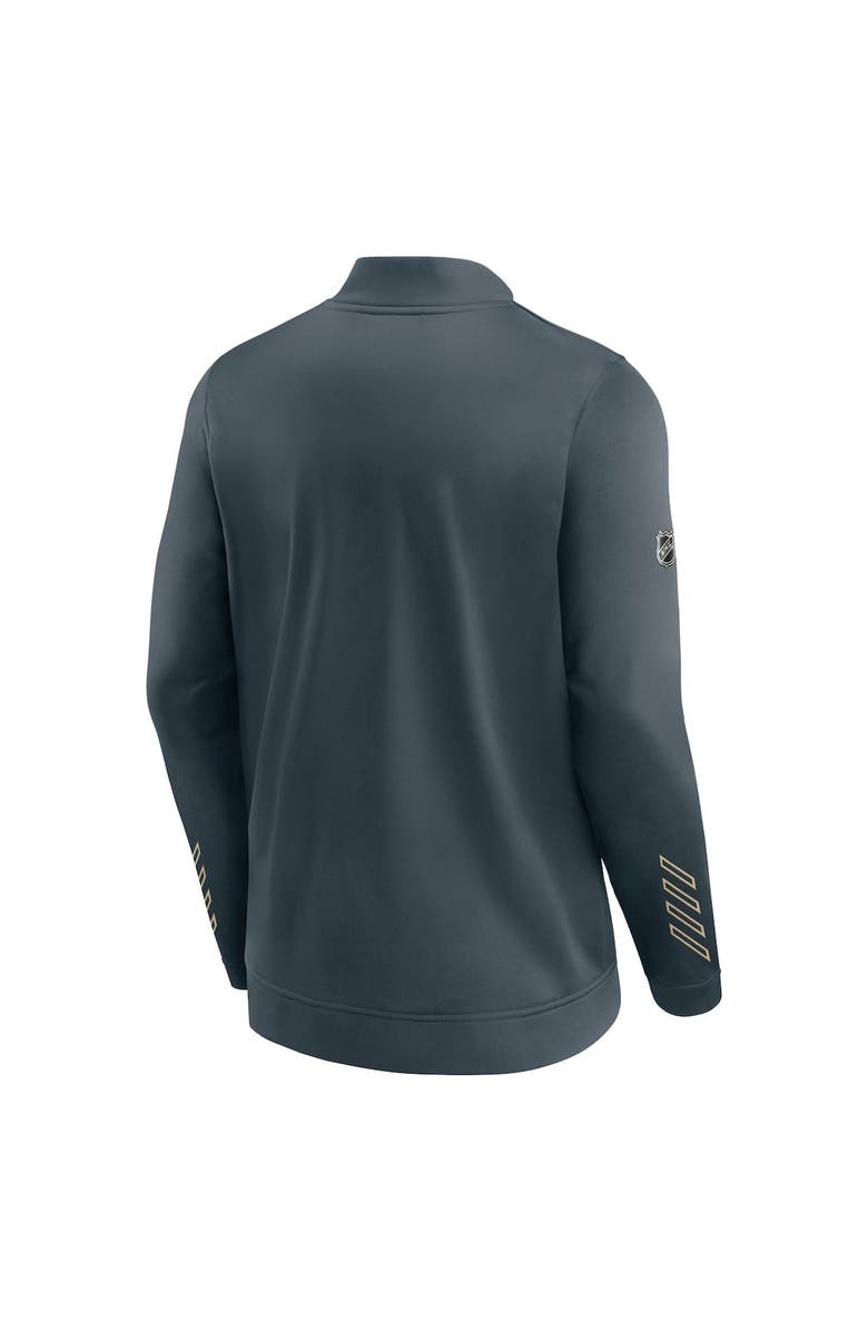 FANATICS Men's Fanatics Branded Charcoal Vegas Golden Knights Locker Room Full-Zip Jacket, Alternate, color, 