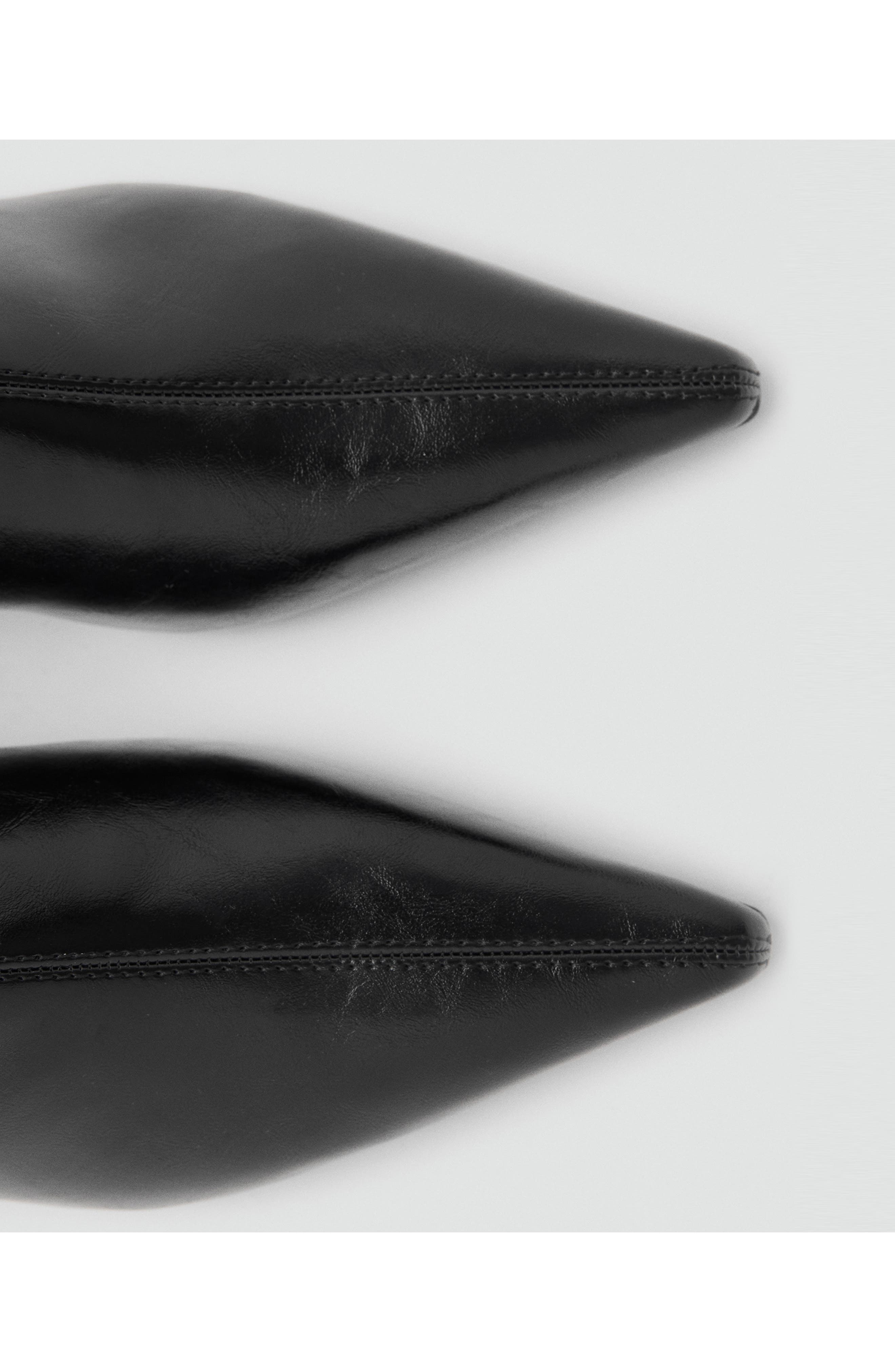 MANGO Pointed Toe Bootie, Alternate, color, Black