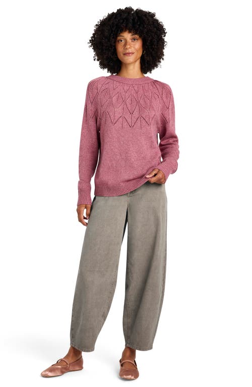 Splendid Stowe Diamond Yoke Sweater In Wildflower