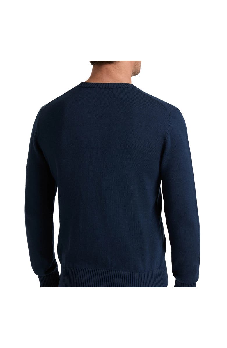 Vilebrequin Men Crewneck Cotton and Cashmere Sweater Turtle, Alternate, color, Navy
