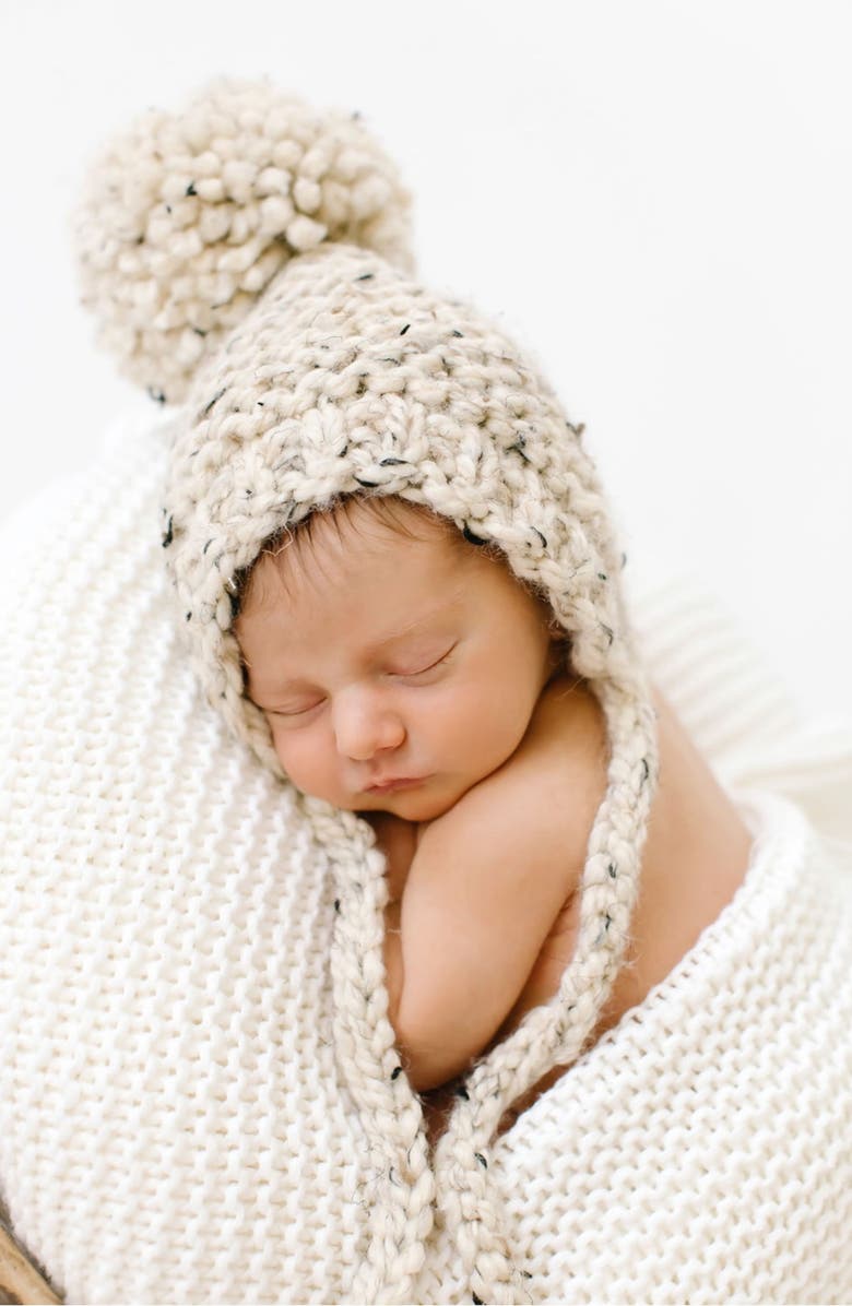 PINE + POPPY Willow Pompom Bonnet, Alternate, color, 