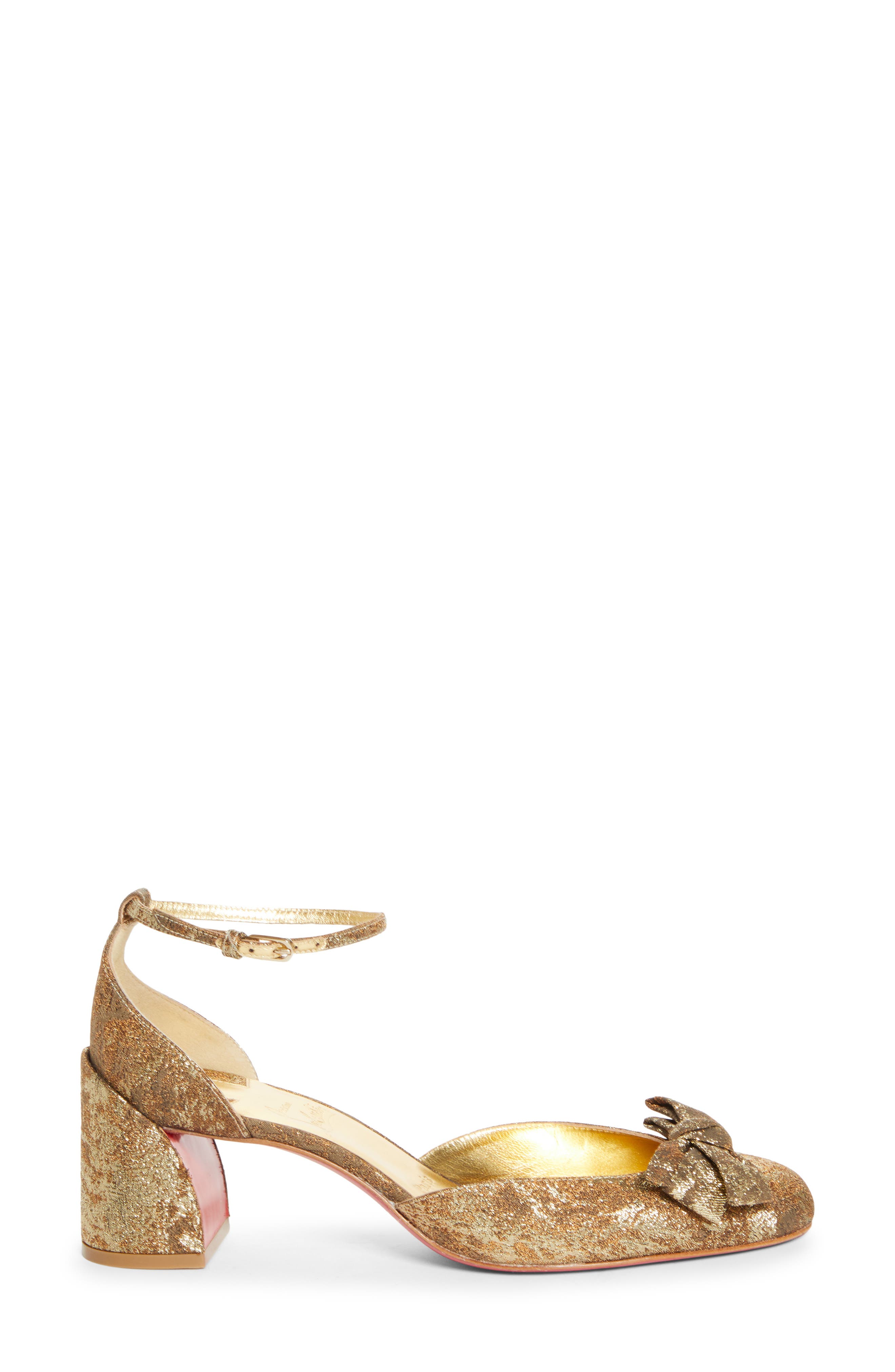 Jane Bow Pump, Alternate, color, GOLD