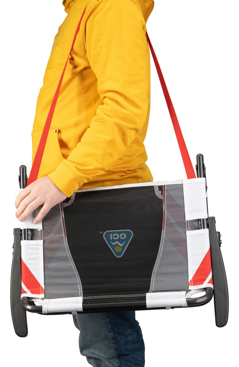 GCI Big Comfort Stadium Chair With Armrests, Alternate, color, Indigo/White/Red