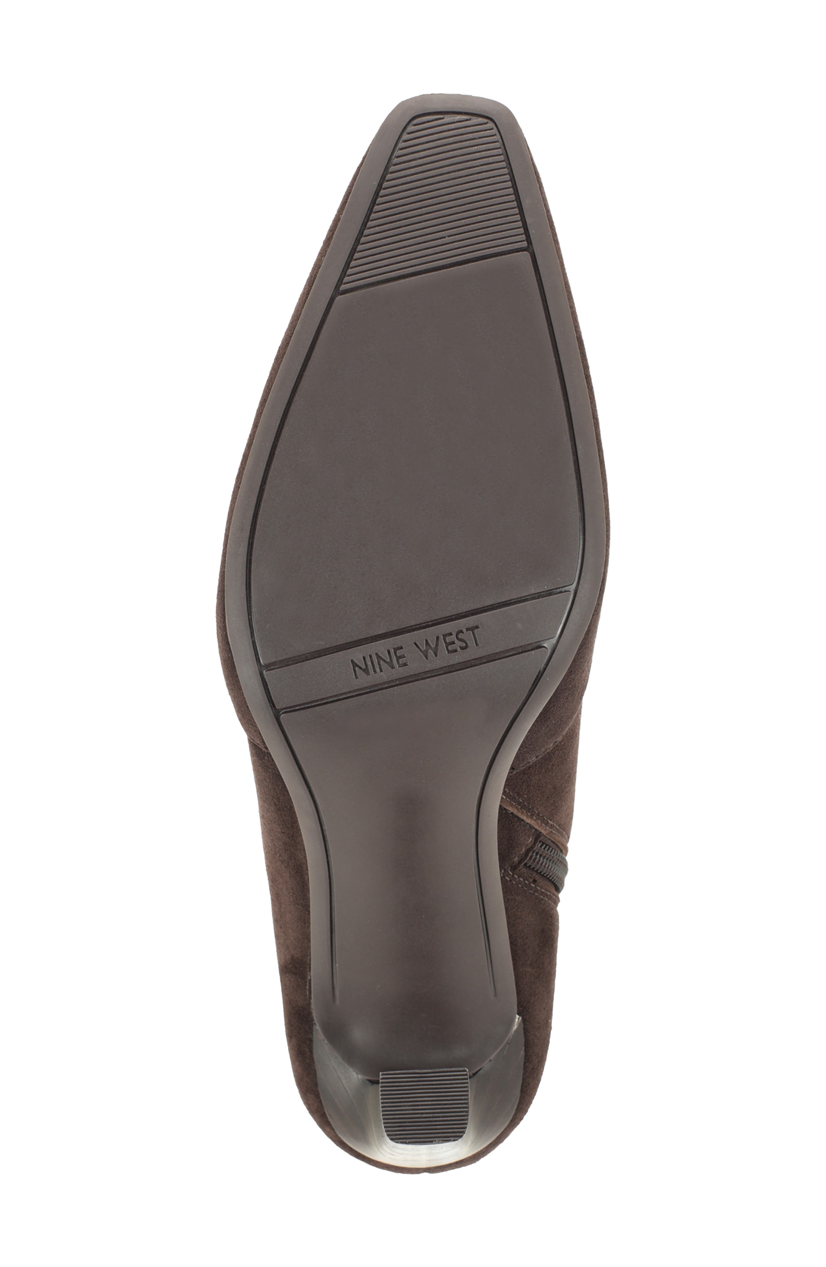 Halla Leather Bootie, Alternate, color, DARK BROWN