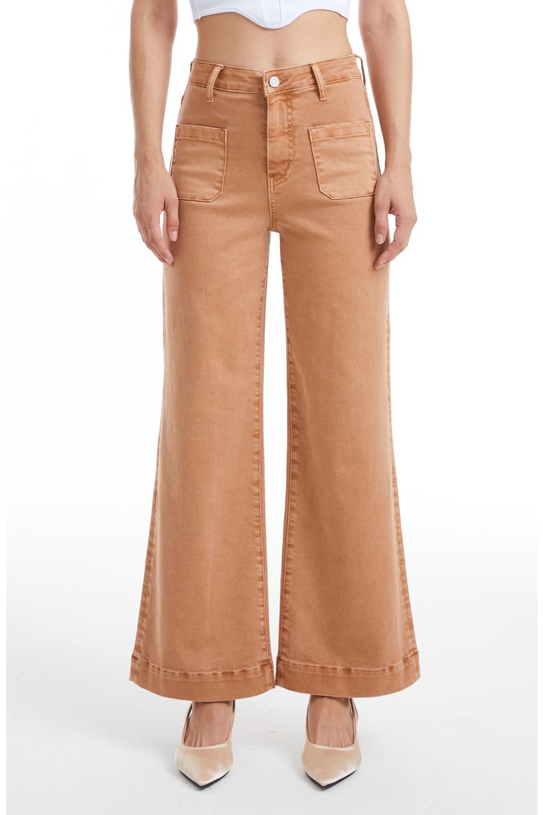 Luna High Waist Wide Leg Jeans, Main, color, MACCHIATO