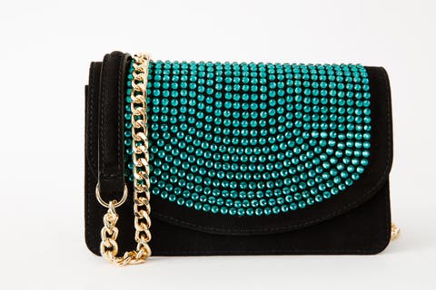 The Ailano Leather Glitter Handbag