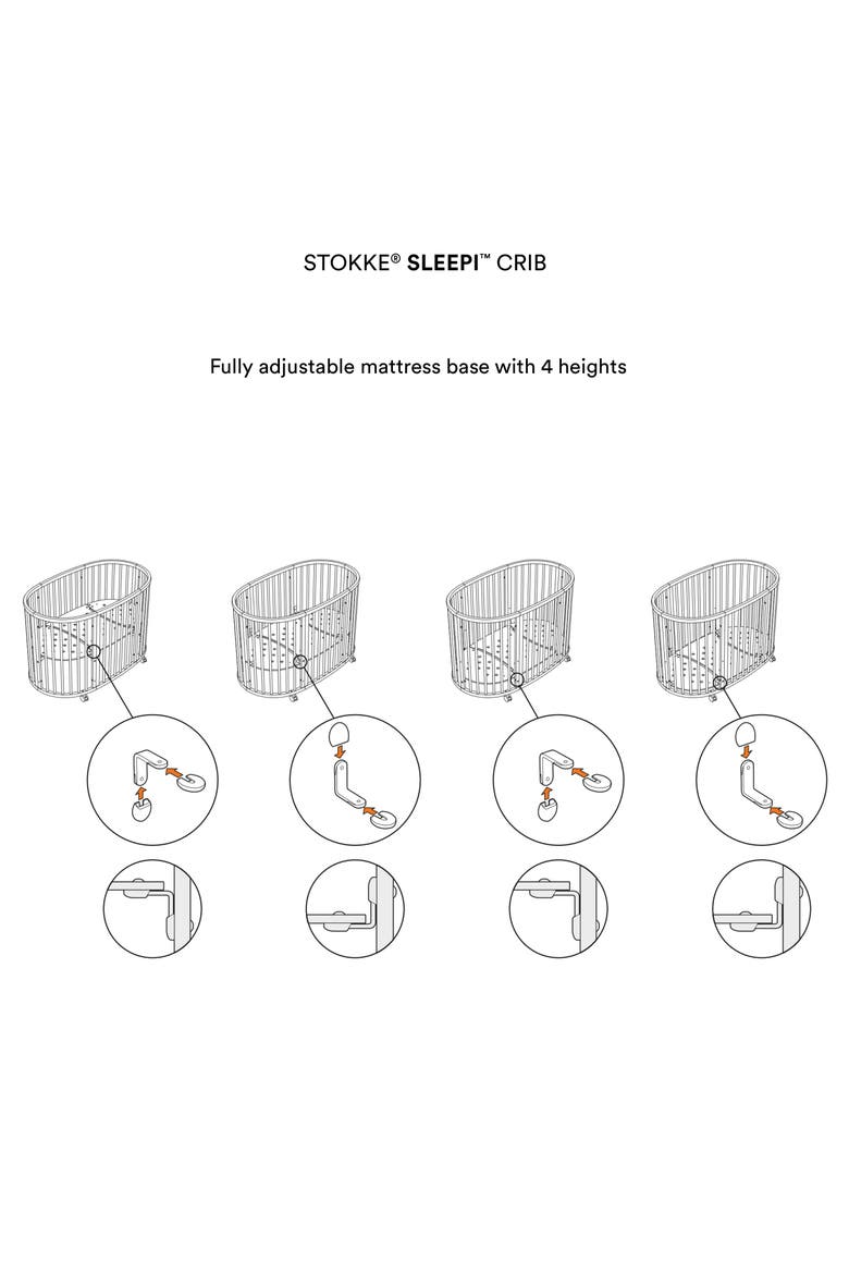 Convertible Sleepi Crib & Toddler Bed, Alternate, color, HAZY GREY