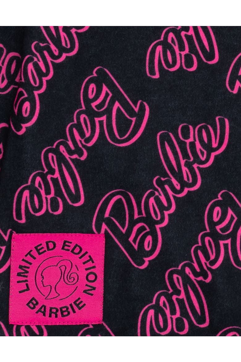 Fleece Hoodie, Alternate, color, Black Fuchsia