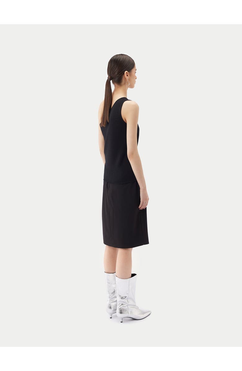 GOBI Mongolian Cashmere Cashmere Silk Sleeveless Asymmetric Top, Alternate, color, Black