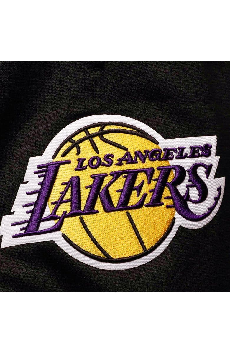PRO STANDARD Men's Pro Standard Black Los Angeles Lakers Mesh Capsule Shorts, Alternate, color,