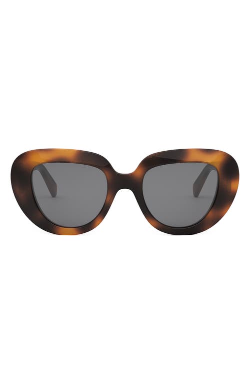 Celine Bold 3 Dots 51mm Gradient Butterfly Sunglasses In Blonde Havana/smoke