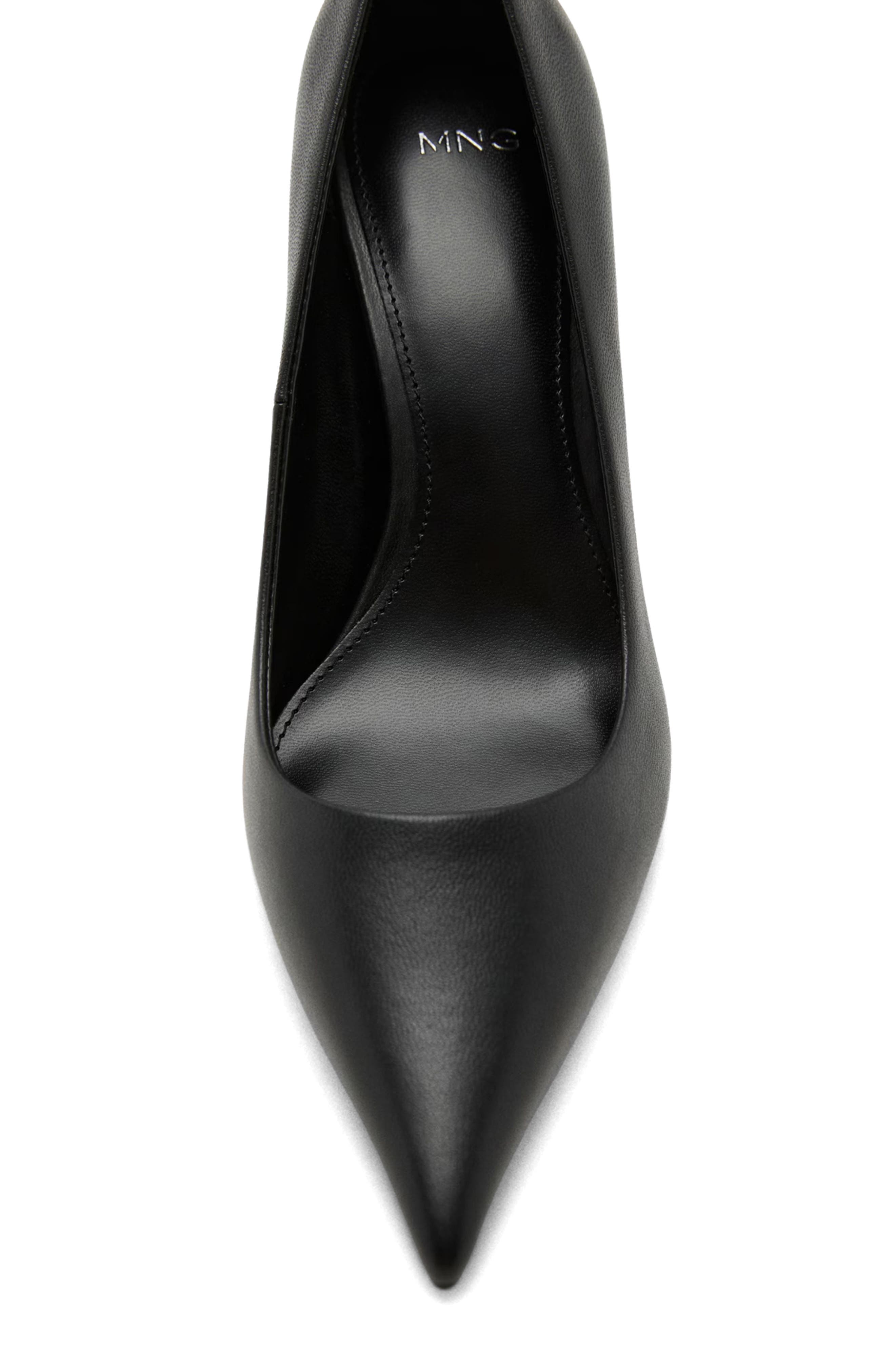 MANGO Sota Pointed Toe Pump, Alternate, color, Black