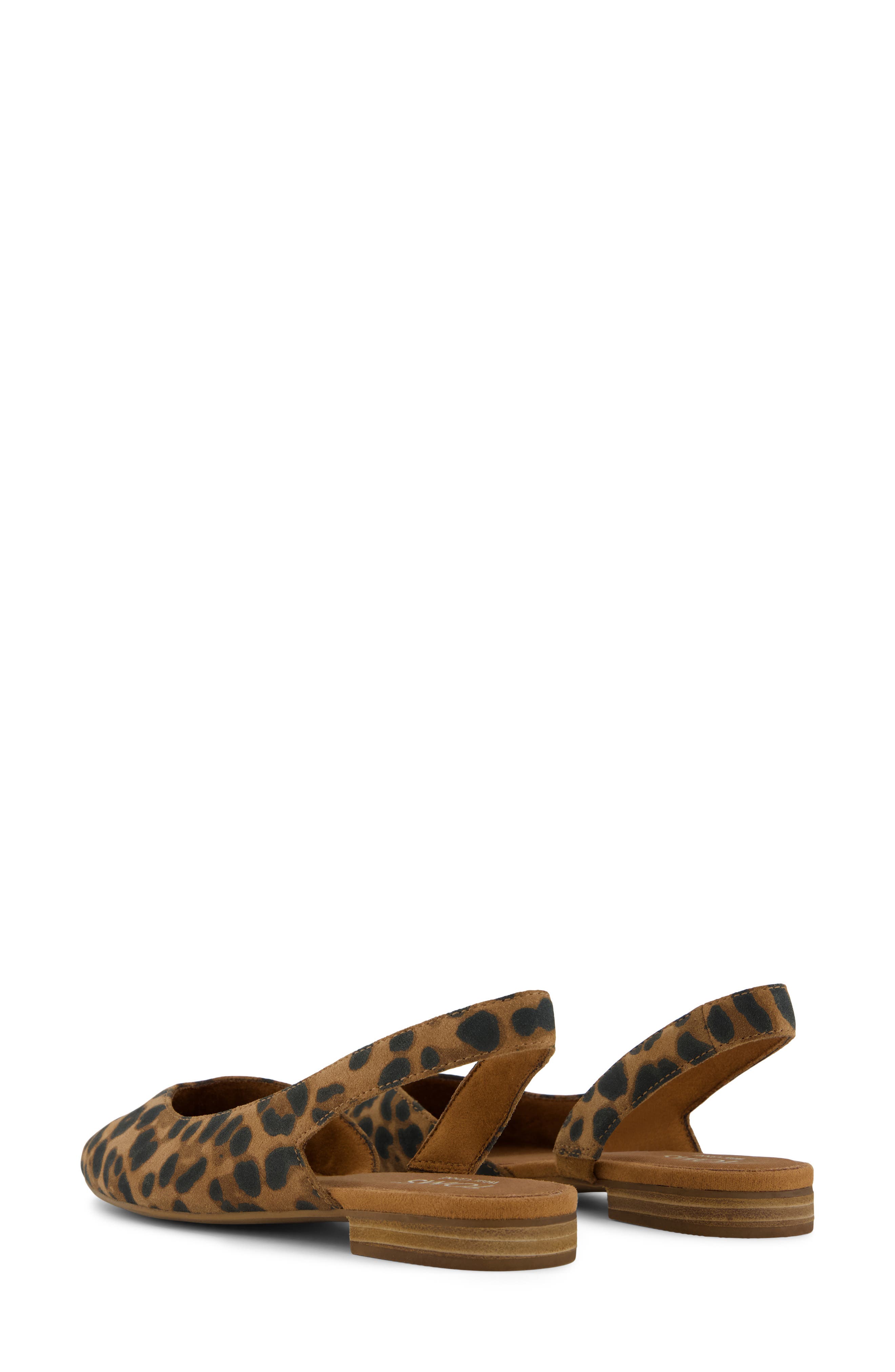 Alene Slingback Half d'Orsay Flat, Alternate, color, BROWN
