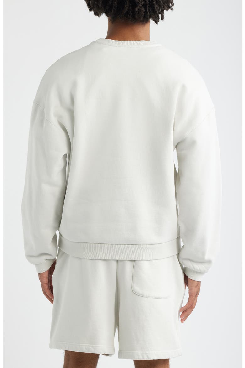 Core Oversize Crew Sweatshirt, Alternate, color, VINTAGE WHITE