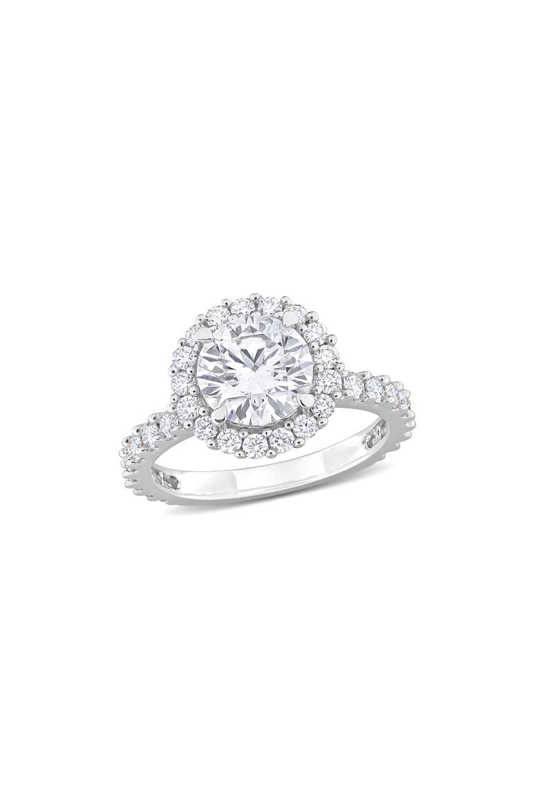 Dew Created Moissanite Ring, Main, color, SILVER