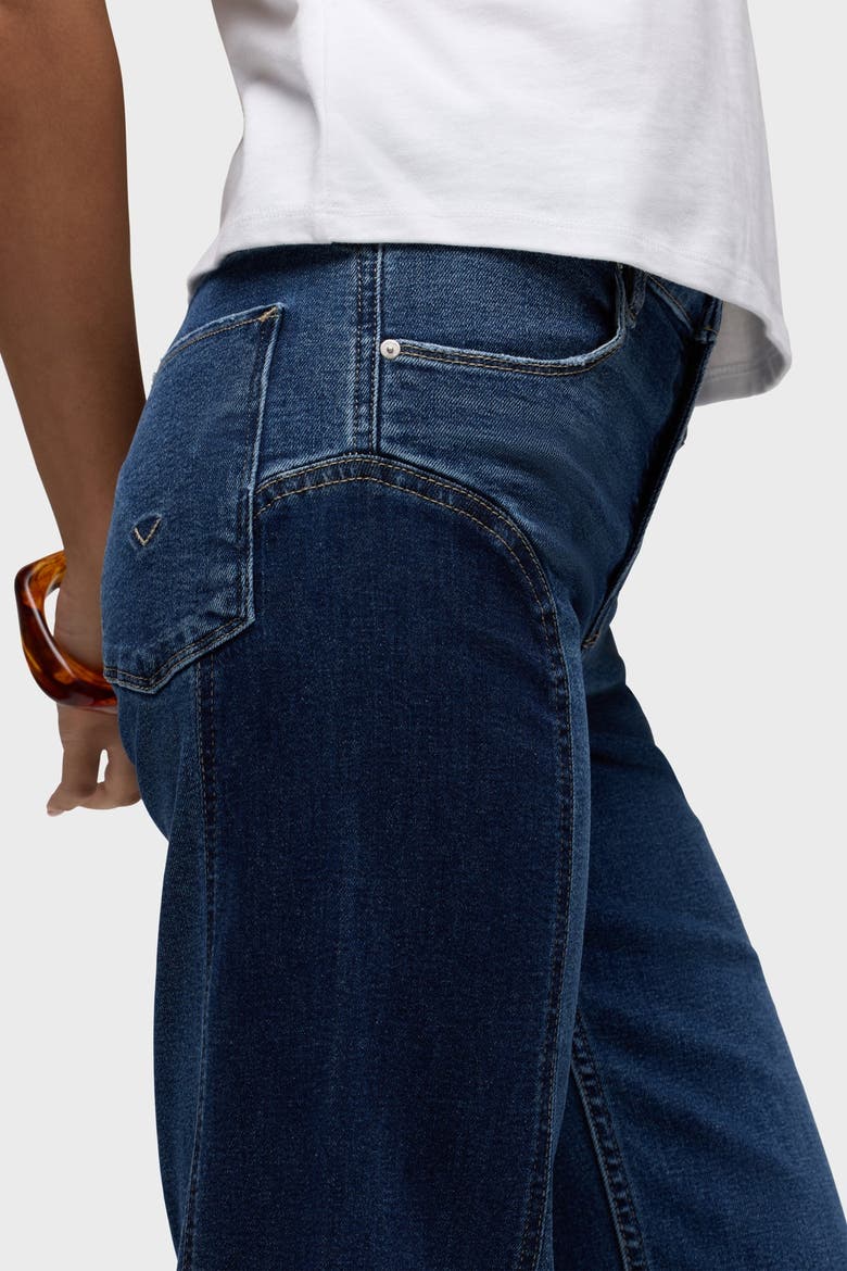 Lexi Seamed Wide Leg Jeans, Alternate, color, DEUCE