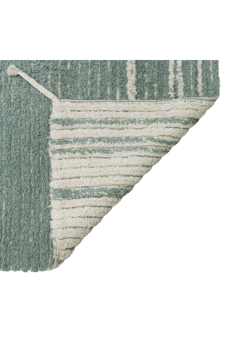 Lorena Canals Reversible Washable Rug Twin Vintage Blue, Alternate, color, Vintage Blue, Olive, Natural