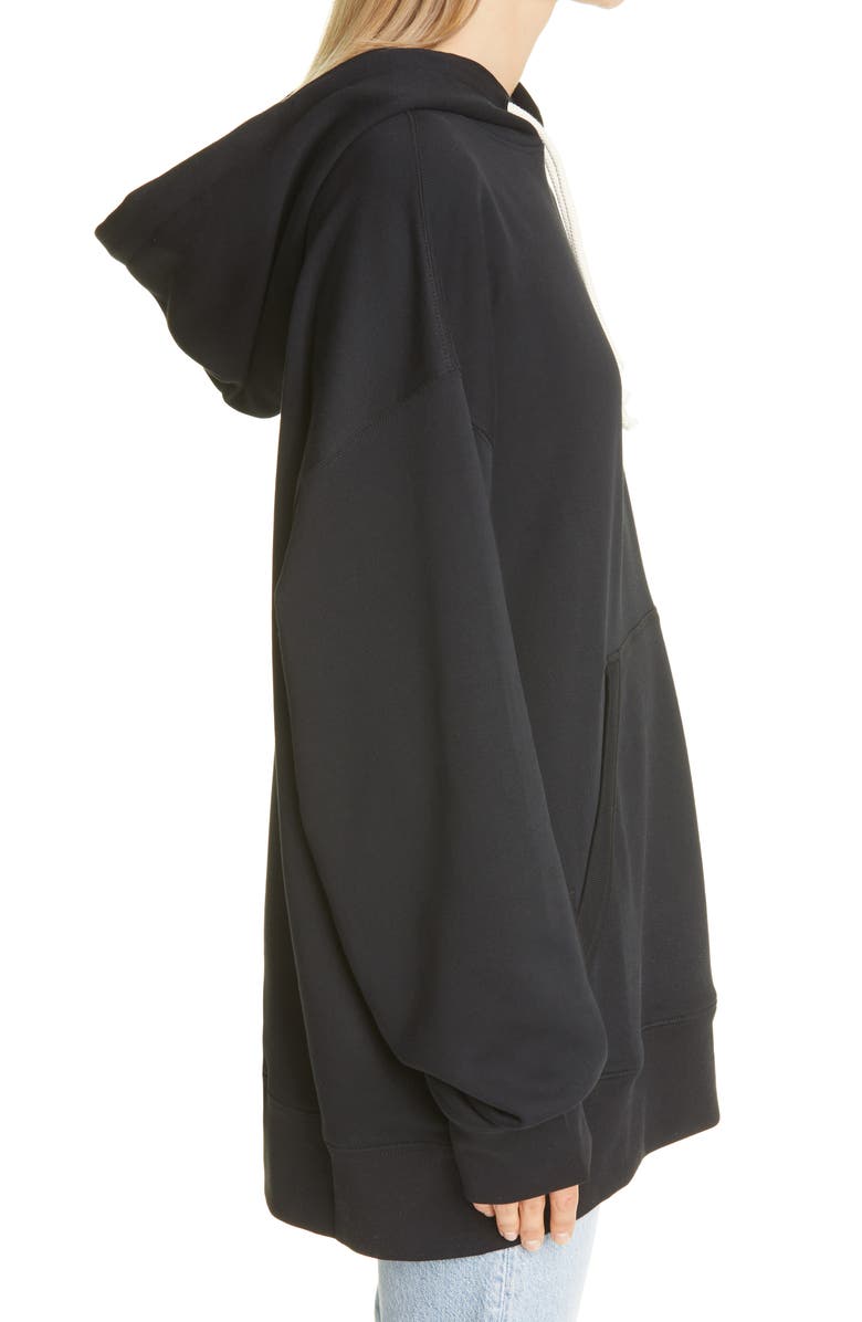 Acne Studios Women's Fonbar Face Patch Oversize Organic Cotton Hoodie, Alternate, color, 