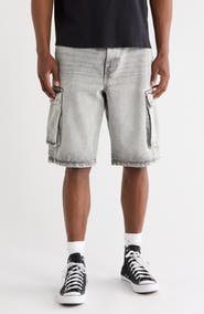 PacSun Peter Extreme Baggy Denim Cargo Shorts