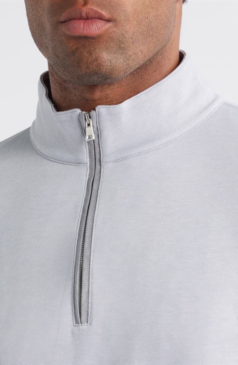 Peter Millar Crown Crafted Albatross Quarter Zip, Alternate, color, Gale Grey