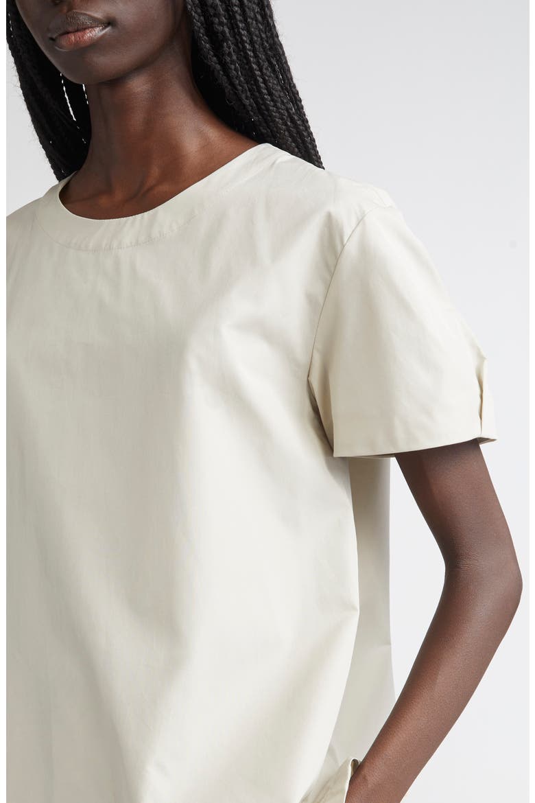 Dahlia Cotton Sateen Top, Alternate, color, SAND