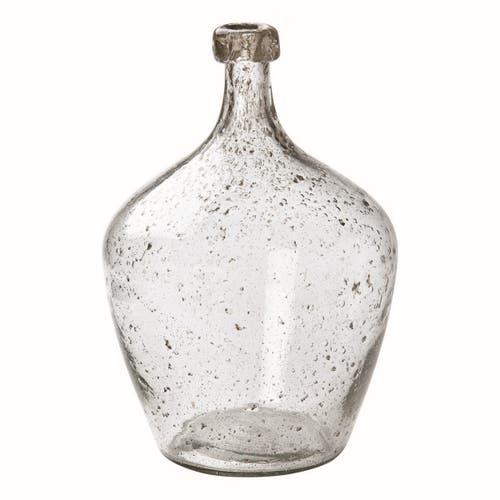 Tag Brooklyn Pebble Large Clear Glass Decorative Jug Vase In Transparent
