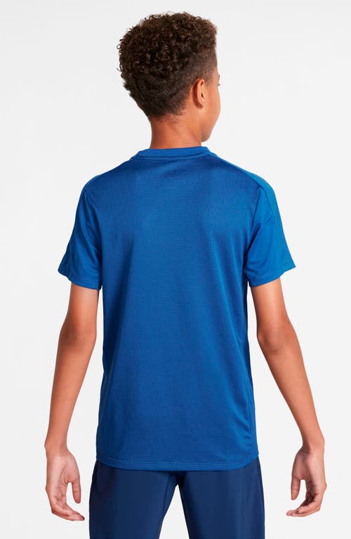 Nike Kids' Dri-fit Trophy23 Graphic T-shirt In Blue