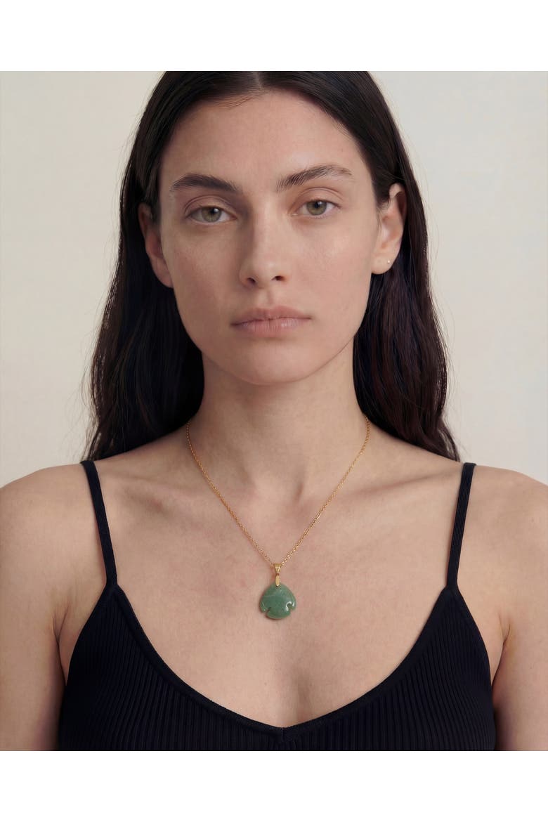 Zodiac collection Pisces Jade stone necklace, Alternate, color, Light green