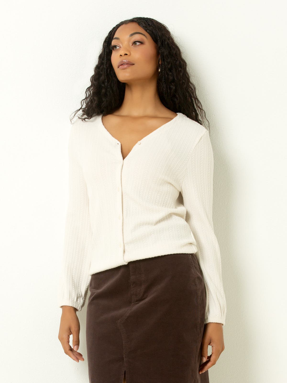 Cable Knit Cardigan - image 2
