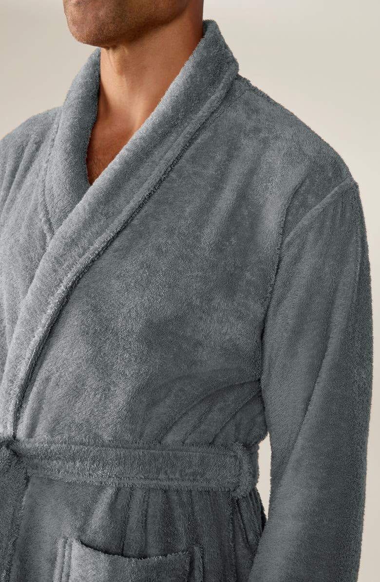 Coyuchi Cloud Loom Organic Cotton Robe, Alternate, color, Fossil