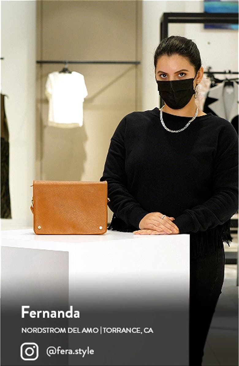 Medium Faux Leather Crossbody Bag, sales video thumbnail