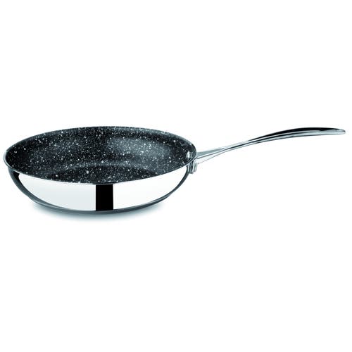 Mepra Glamour Diamond Non-stick Frying Pan With Handle And Lid In Silver