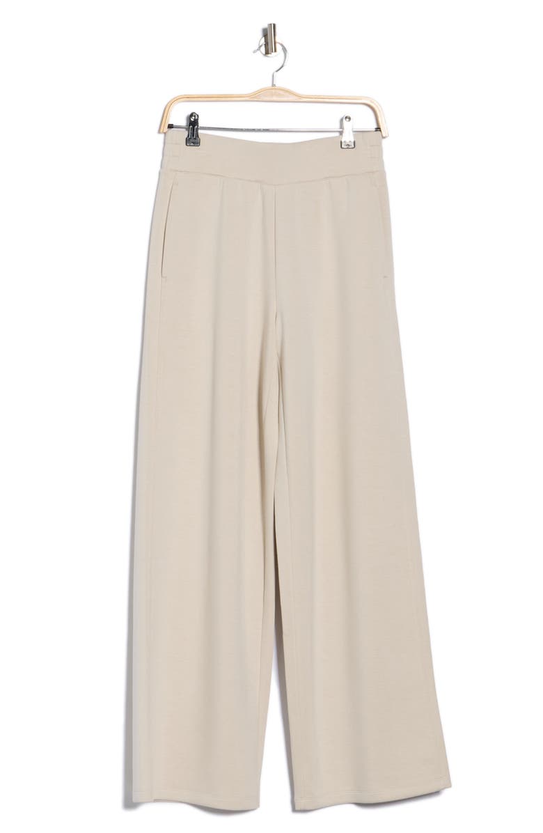 Z by Zella Whisper Knit High Waist Wide Leg Pants, Alternate, color, Grey Moonbeam