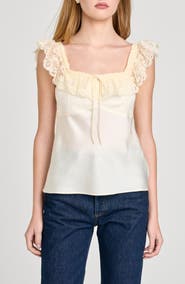 WAYF Ella Lace Trim Camisole