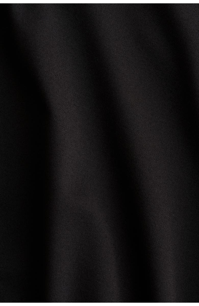 H&M Mama Tie-belt Jersey Dress, Alternate, color, Black