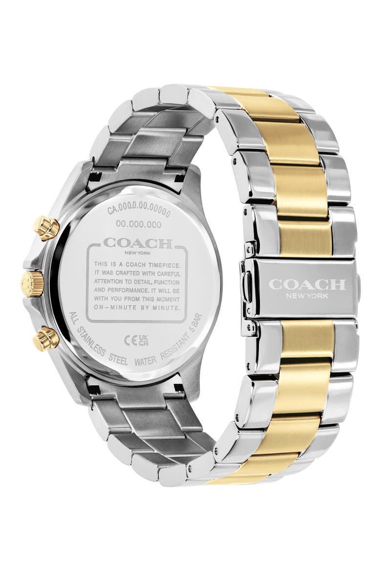 Oliver Chronograph Quartz Bracelet Watch, 41mm, Alternate, color, GREY