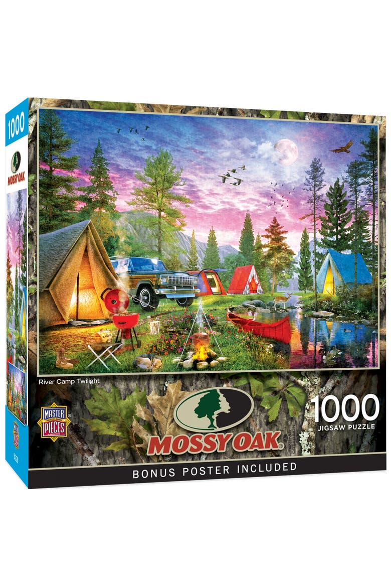 River Camp Twilight 1000pc Puzzle, Main, color, Multicolor