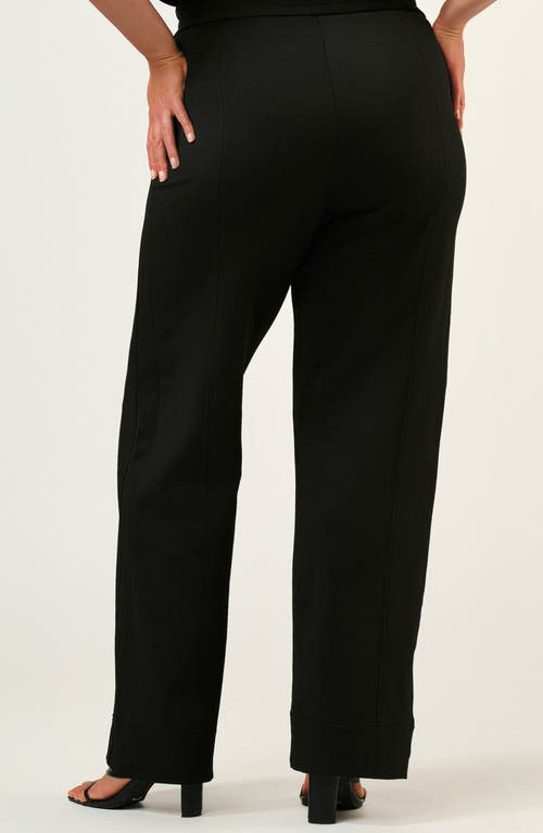 Estelle Jolene High Waist Straight Leg Pants In Black