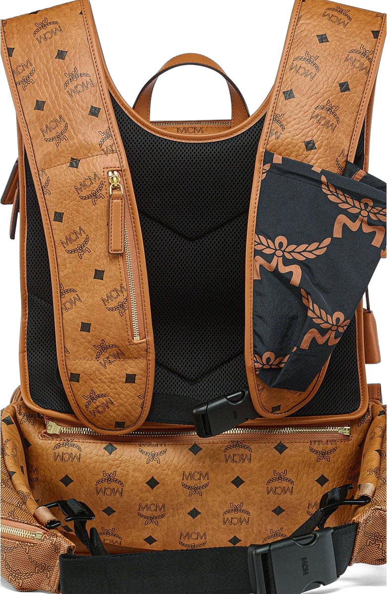 MCM Aren Multi-Backpack in Visetos, Alternate, color,