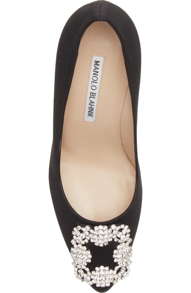 Manolo Blahnik Hangisi Pump, Alternate, color, Black