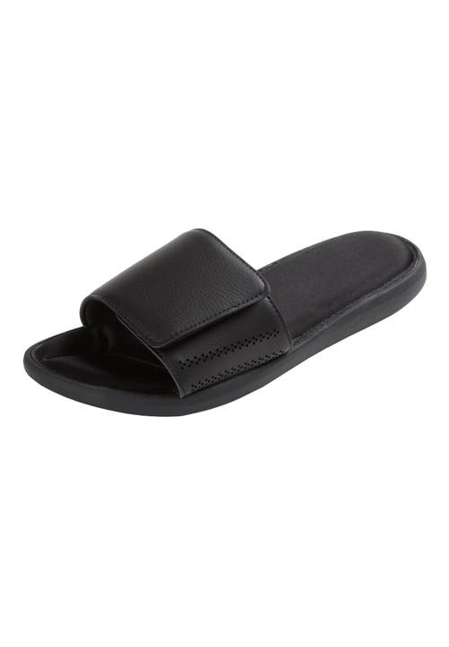 KingSize Memory Foam Slide Sandal in Black at Nordstrom, Size 14