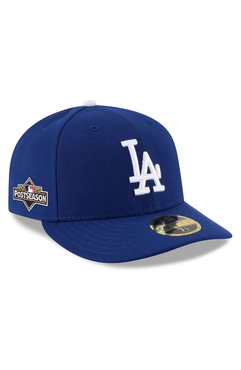 New Era Men's New Era Royal Los Angeles Dodgers 2025 MLB Postseason Side Patch Low Profile 59FIFTY Fitted Hat, Main, color,