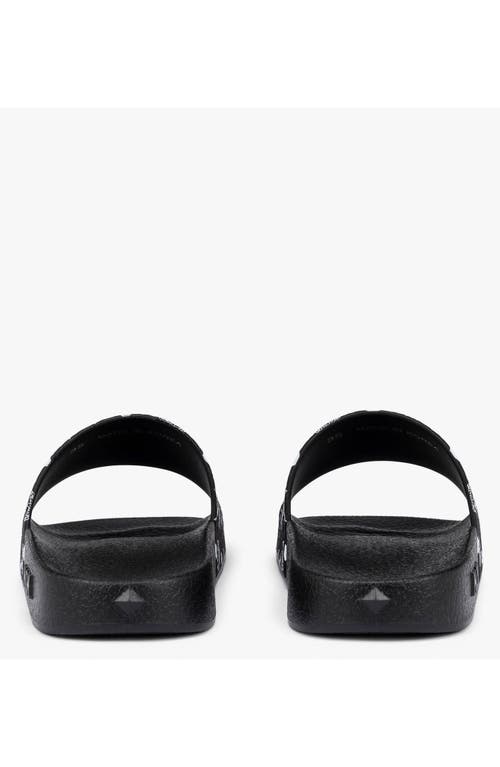 MCM MCM MONOGRAM PRINT RUBBER SLIDES