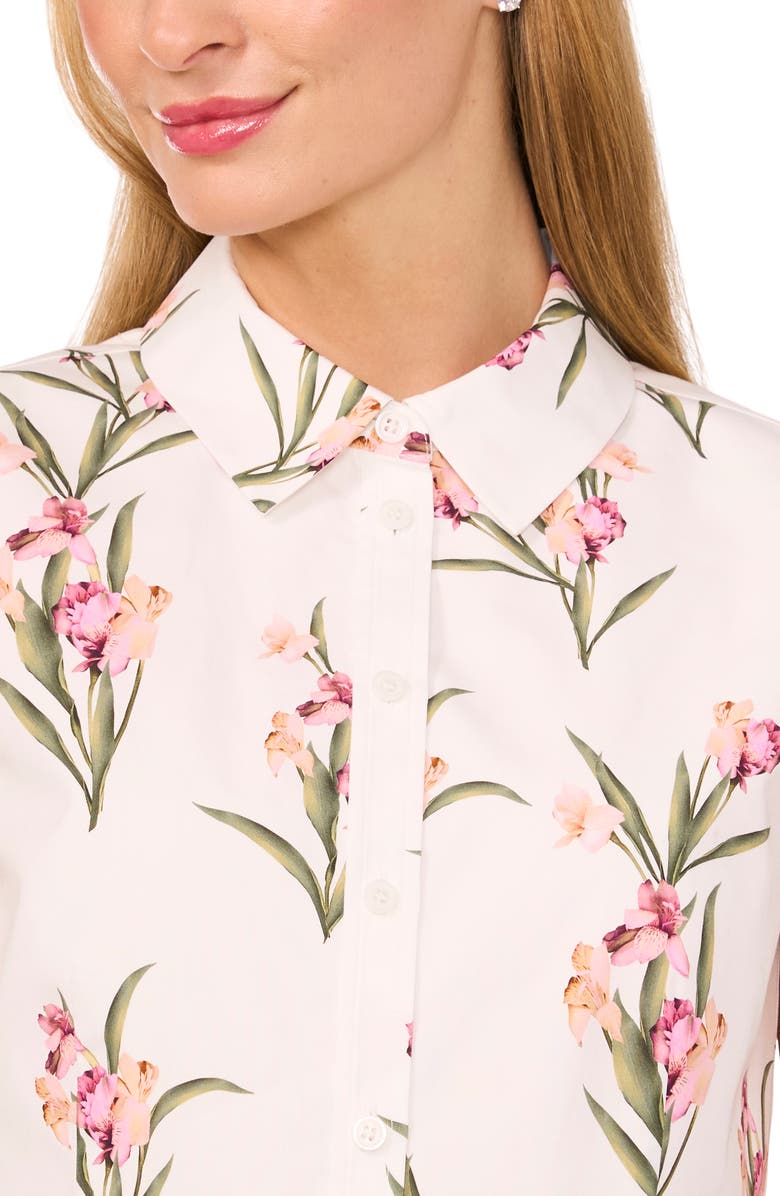Ted Baker Floral Sleeveless Button-Up Shirt, Alternate, color, 